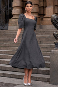 Vestido Bali Midi - Chumbo