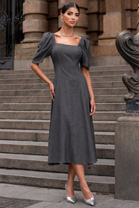 Vestido Bali Midi - Chumbo