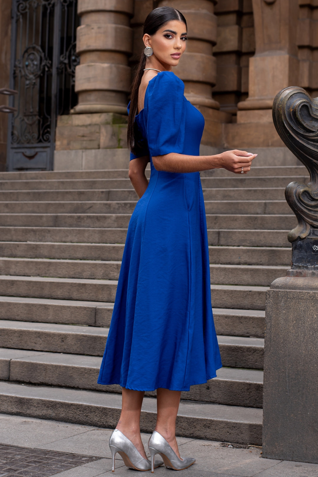 Vestido Bali Midi - Azul Royal