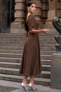 Vestido Bali Midi - Marrom
