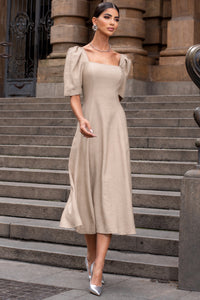 Vestido Bali Midi - Bege