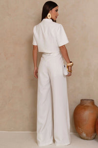 Conjunto Shirley Blusa e Calça - Off White