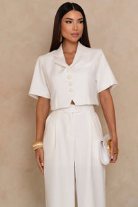 Conjunto Shirley Blusa e Calça - Off White