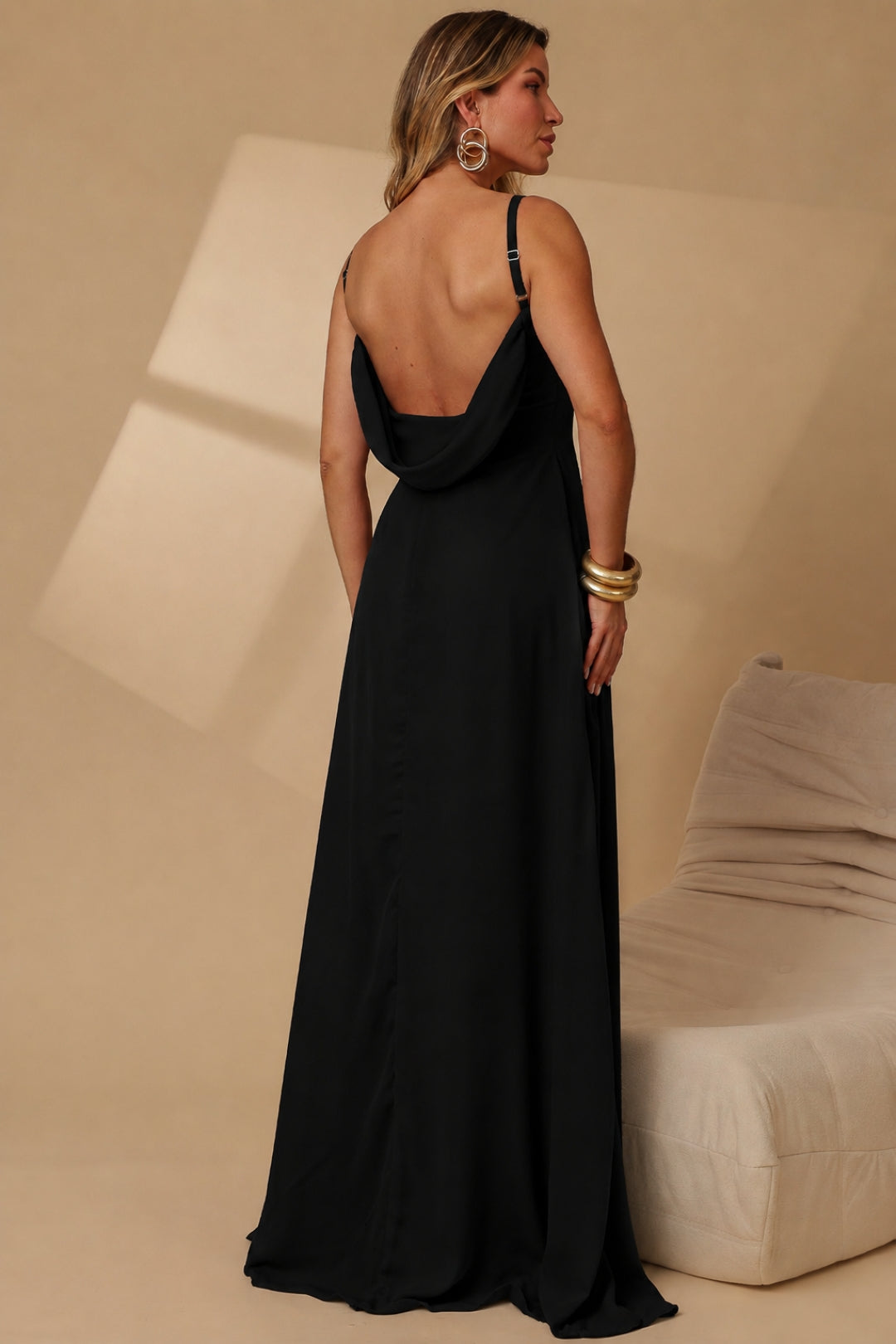 Vestido Marisol Longo - Preto