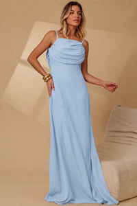 Vestido Marisol Longo - Azul