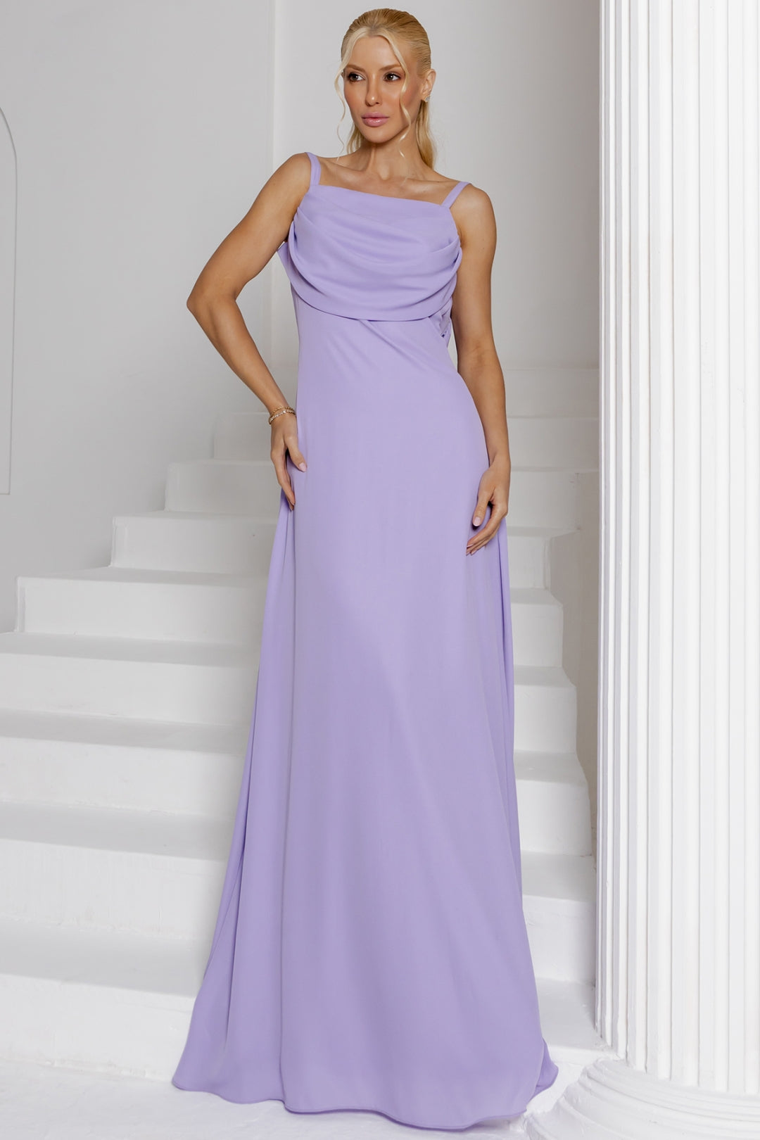 Vestido Marisol Longo - Lilás