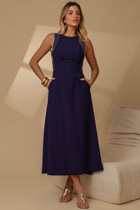 Vestido Gabriela Midi - Azul