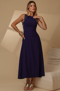 Vestido Gabriela Midi - Azul