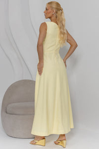 Vestido Gabriela Midi - Amarelo