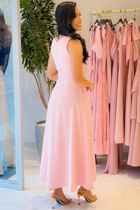 Vestido Gabriela Midi - Rosa