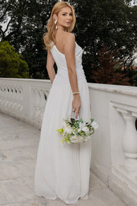 Vestido Romana Drapeado - Off White