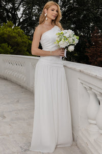 Vestido Romana Drapeado - Off White