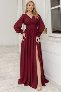 Vestido Elisabete - Vinho