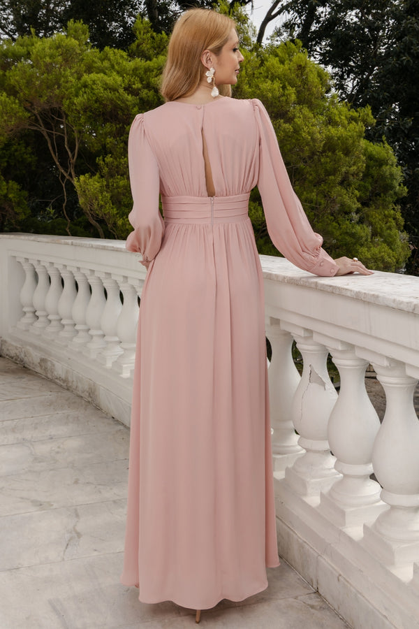 Vestido Elisabete Longo - Rosê
