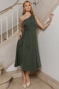 Vestido Maia Um Ombro Só - Verde
