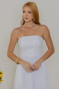 Vestido Natalia Laise Bordado - Off White