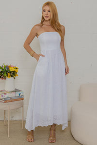 Vestido Natalia Laise Bordado - Off White