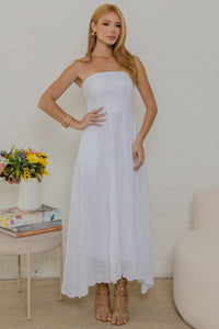 Vestido Natalia Laise Bordado - Off White