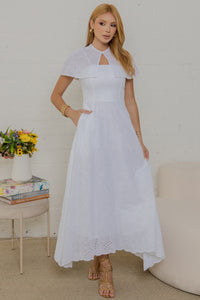 Vestido Natalia Laise Bordado - Off White