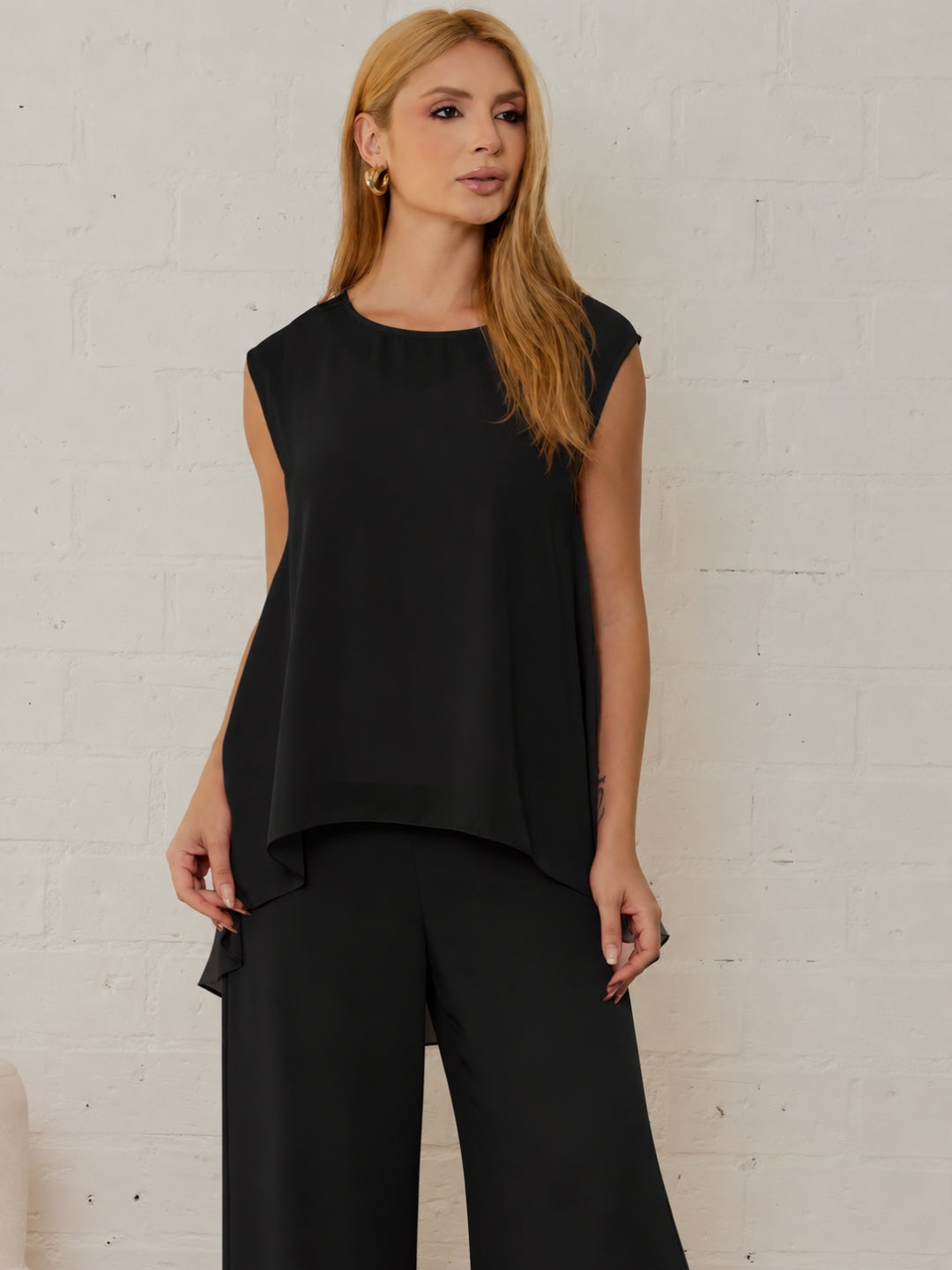 Conjunto Betina Calça e Blusa - Preto