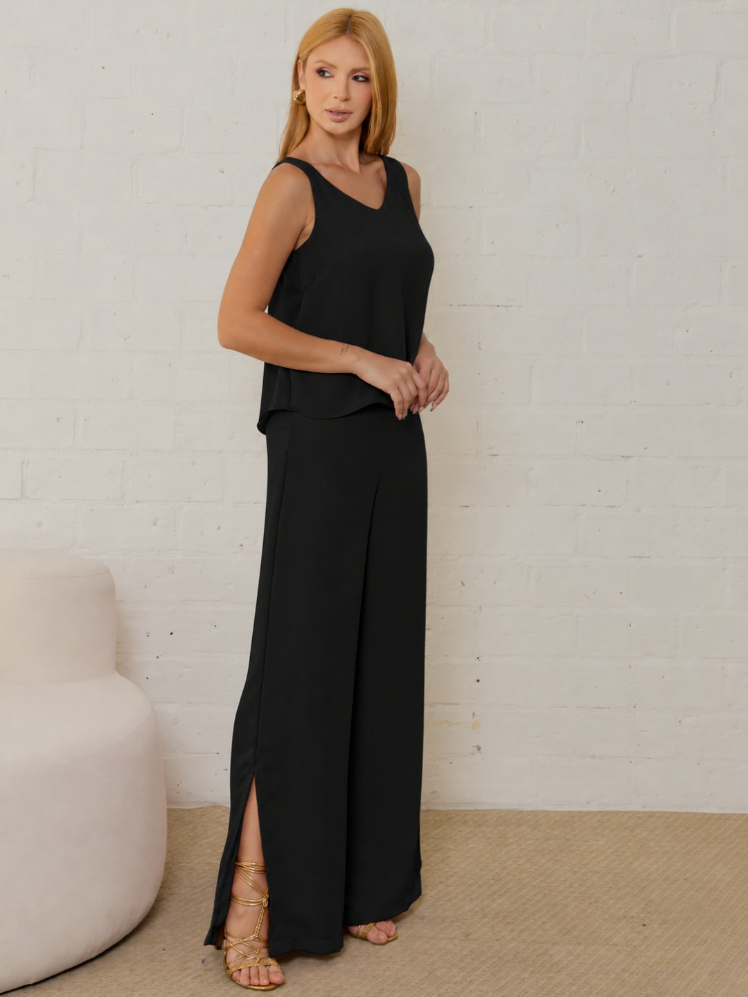 Conjunto Betina Calça e Blusa - Preto