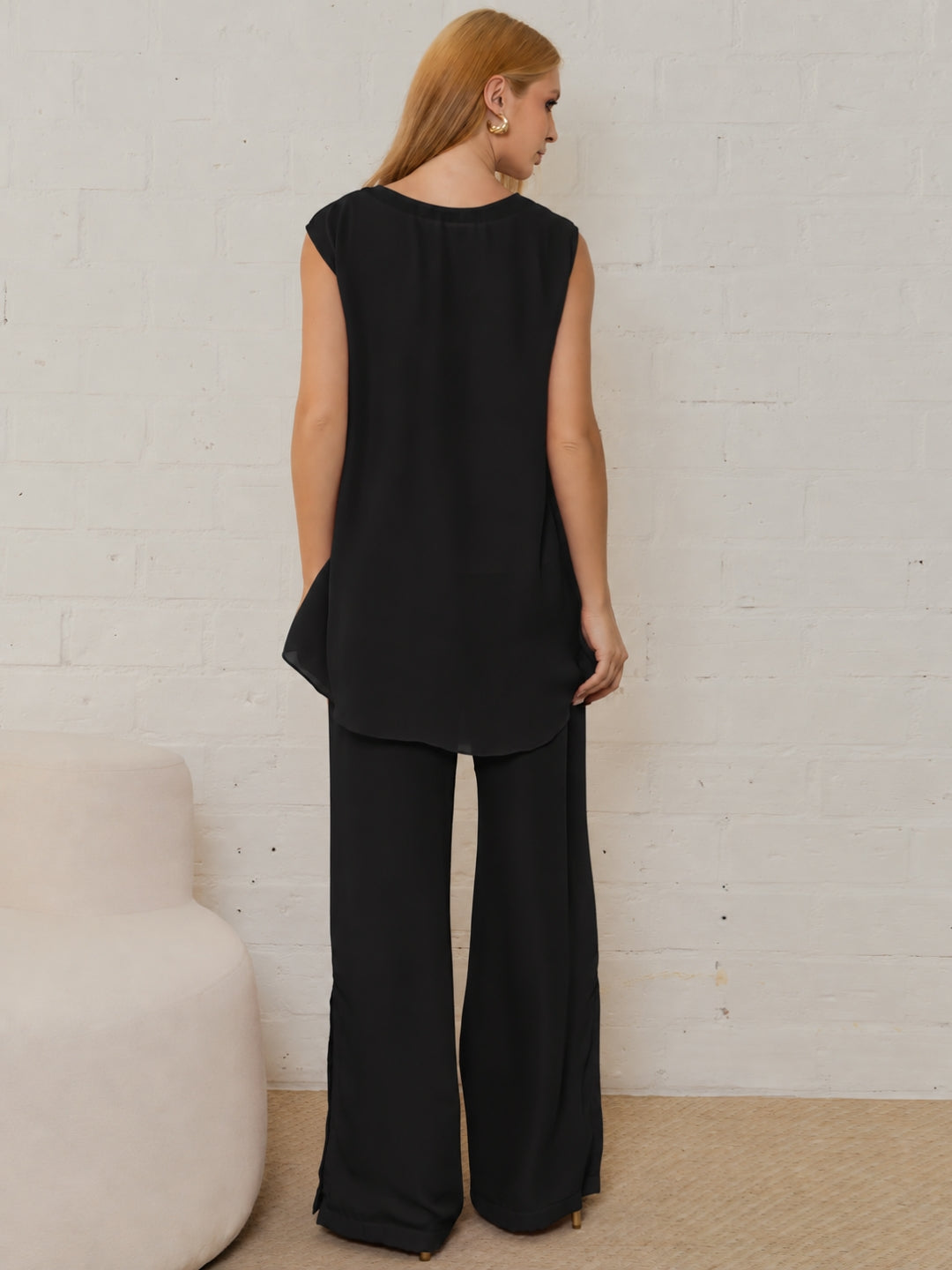 Conjunto Betina Calça e Blusa - Preto