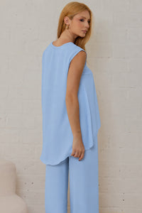 Conjunto Betina Calça e Blusa - Azul