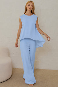 Conjunto Betina Calça e Blusa - Azul