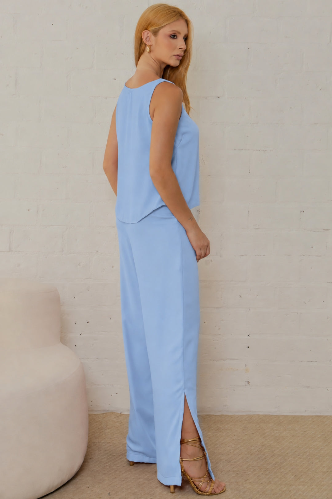 Conjunto Betina Calça e Blusa - Azul