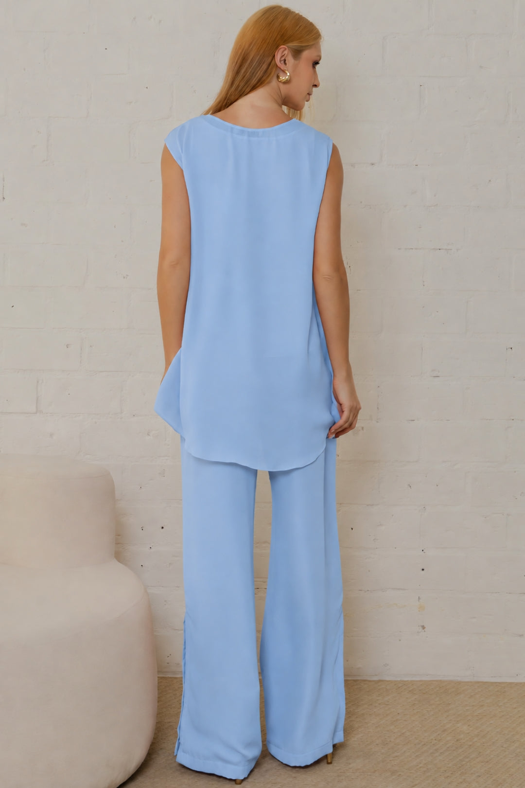 Conjunto Betina Calça e Blusa - Azul