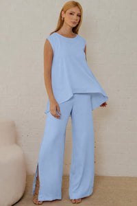 Conjunto Betina Calça e Blusa - Azul