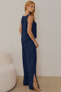 Conjunto Betina Calça e Blusa - Azul Marinho