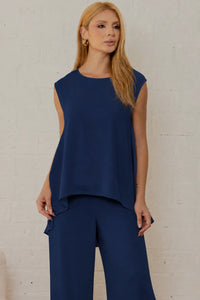 Conjunto Betina Calça e Blusa - Azul Marinho
