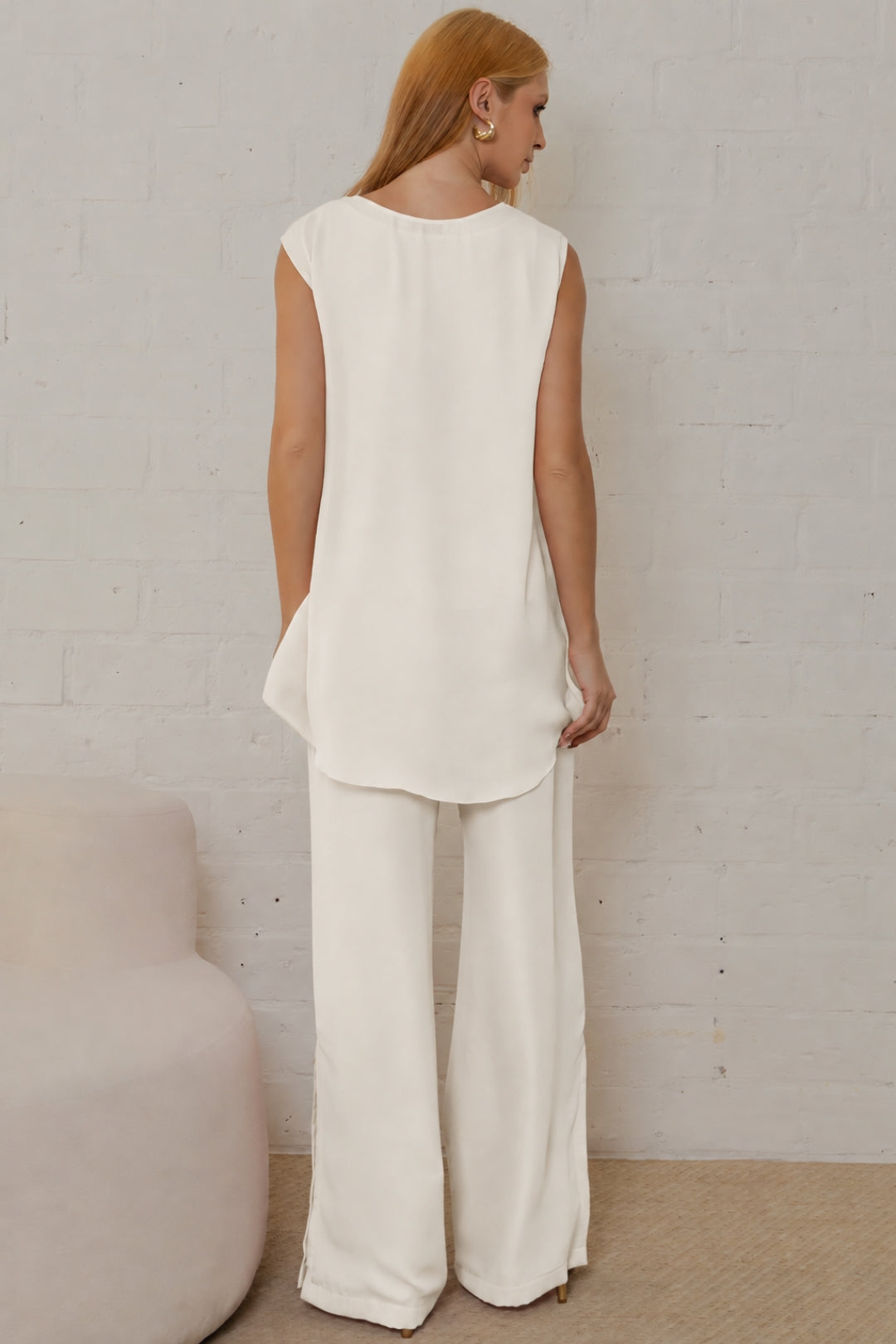 Conjunto Betina Calça e Blusa - Off White