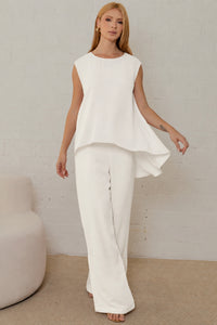 Conjunto Betina Calça e Blusa - Off White