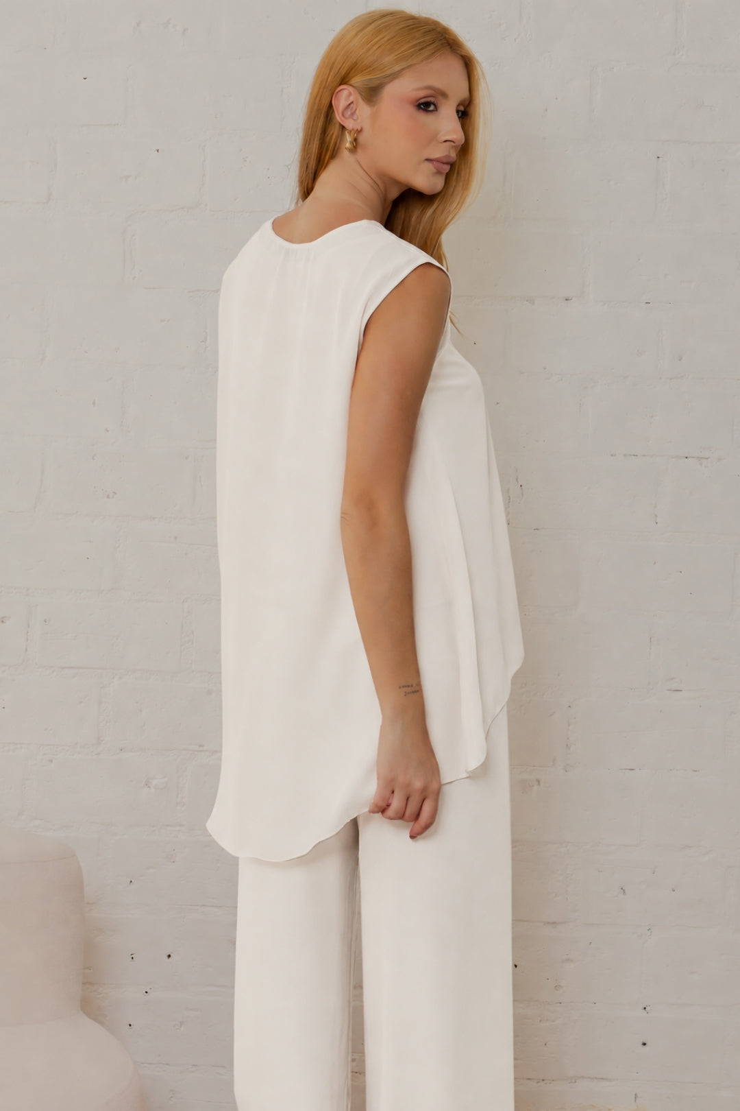 Conjunto Betina Calça e Blusa - Off White
