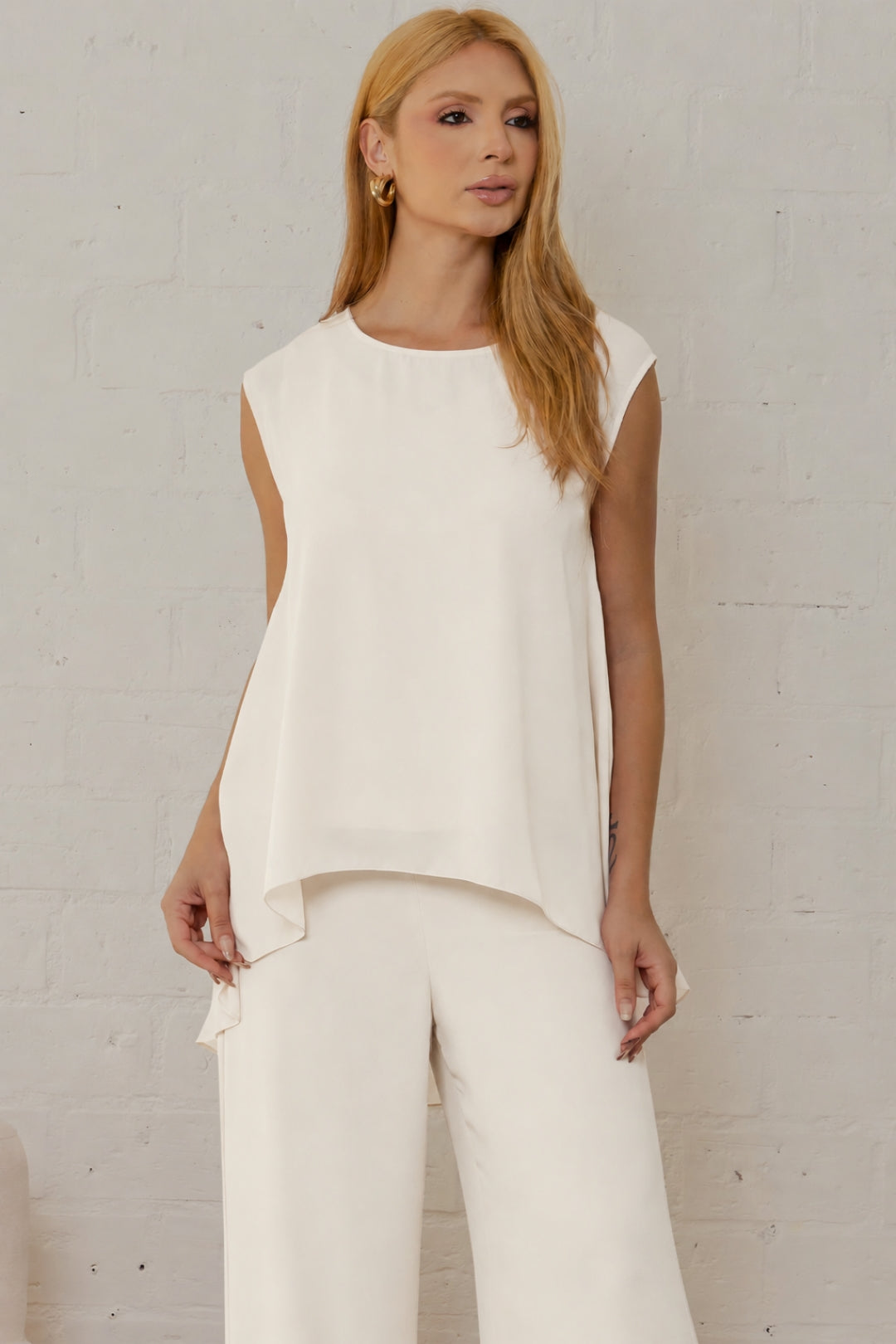 Conjunto Betina Calça e Blusa - Off White