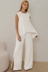 Conjunto Betina Calça e Blusa - Off White