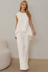 Conjunto Betina Calça e Blusa - Off White