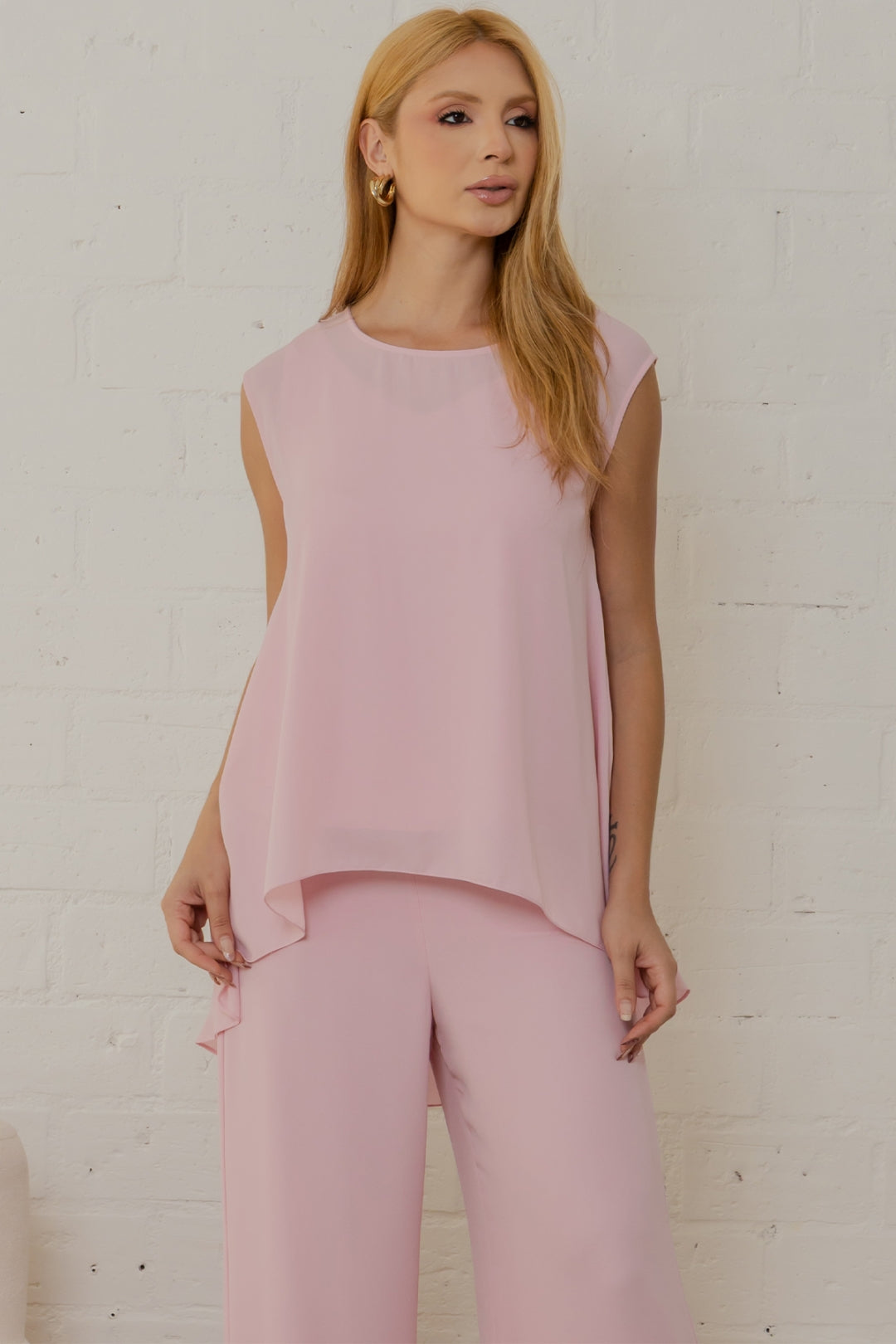 Conjunto Betina Calça e Blusa - Rosa
