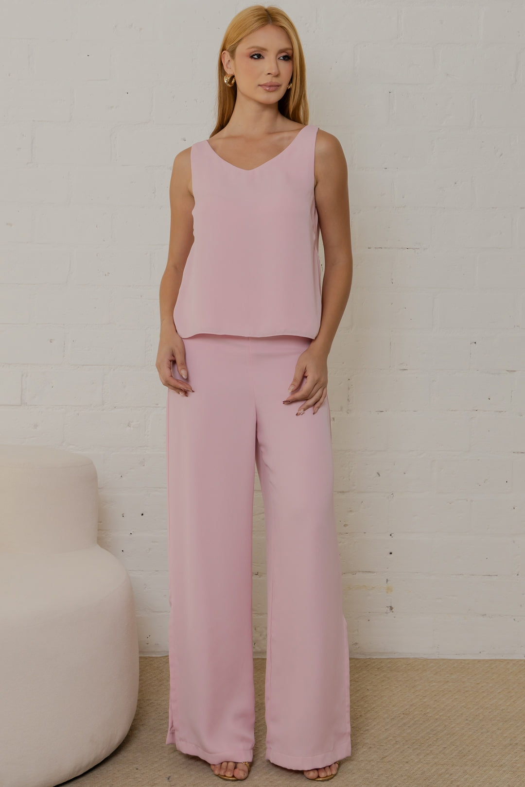 Conjunto Betina Calça e Blusa - Rosa