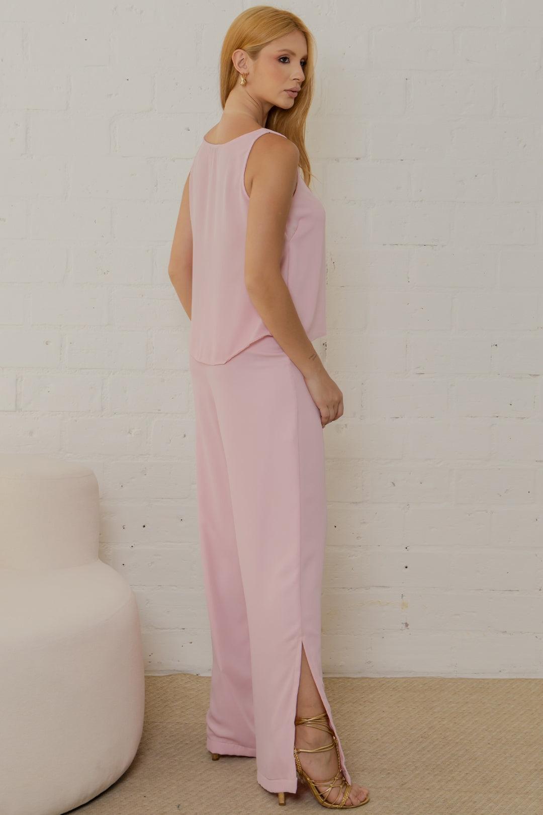 Conjunto Betina Calça e Blusa - Rosa