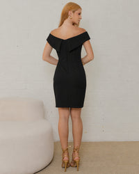 Vestido Mel Curto Tubinho Ombro a Ombro - Preto
