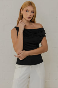 Blusa Ibiza com Pregas - Preto