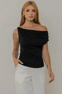 Blusa Ibiza com Pregas - Preto