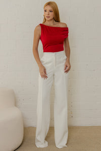 Blusa Ibiza com Pregas - Vermelho