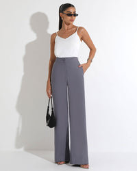 Blusa Miss Misses Regata Chiffon Com Alcinha - Branco