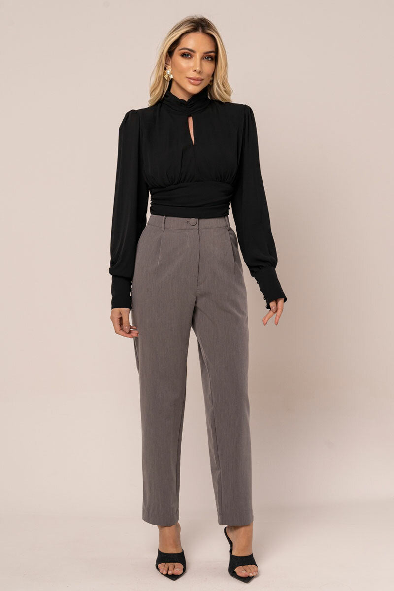 Blusa Siena Cropped - Preto