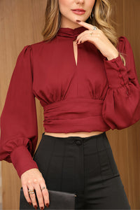 Blusa Siena Cropped - Vinho