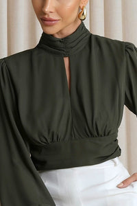 Blusa Siena Cropped - Verde Musgo